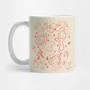 Hijab Girl Doodle Mug